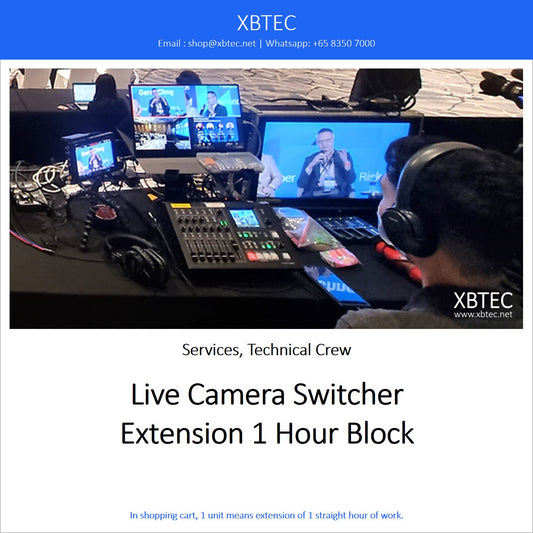 (Services, Technical Crew) Live Camera Switcher, Extension 1 Hour Block