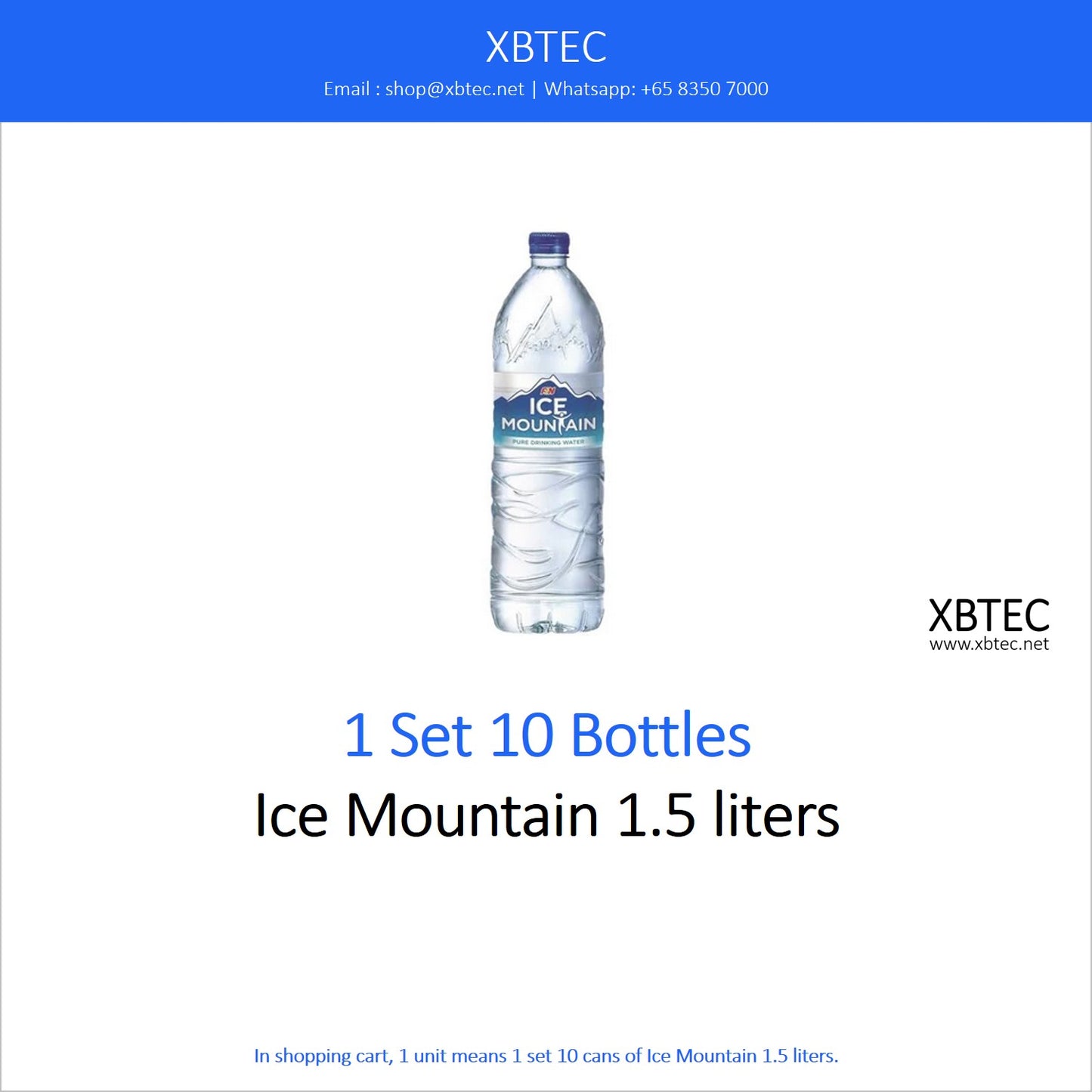 Drinks, Ice Mountain 1.5 liters