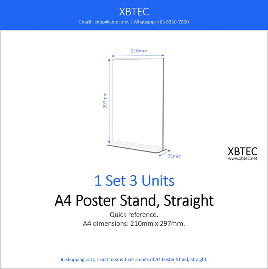 Stands, A4 Poster Stand