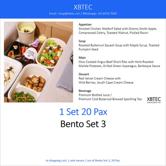 Meals, Bento Set 3, 20 Pax