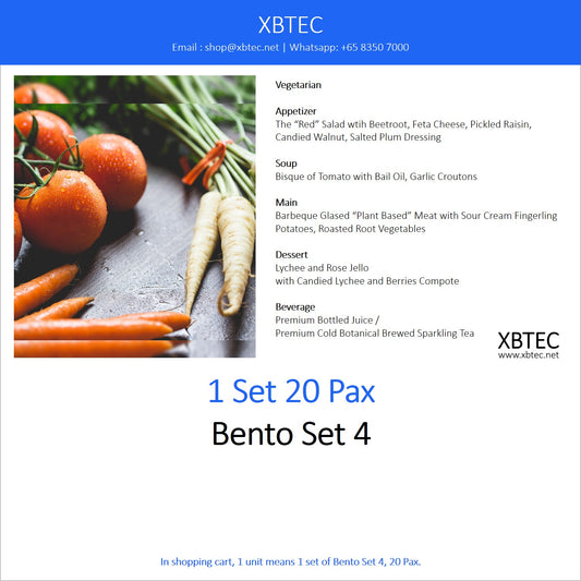 Meals, Bento Set 4, 20 Pax