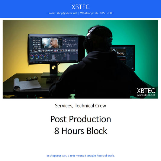 (Services, Technical Crew) Post Production, 8 Hours Block