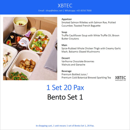 Meals, Bento Set 1, 20 Pax