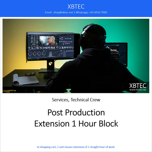 (Services, Technical Crew) Post Production, Extension 1 Hour Block