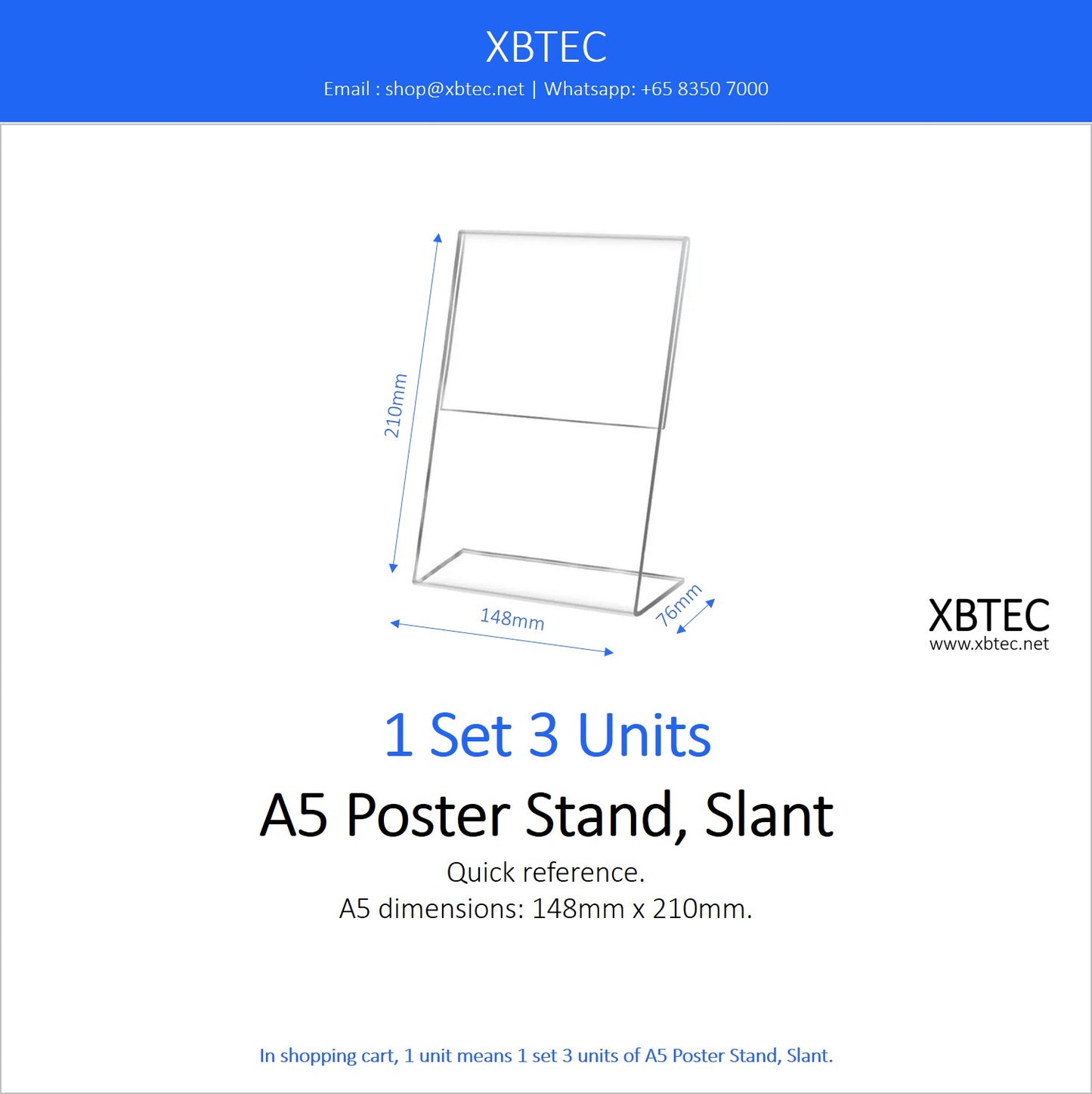 Stands, A5 Poster Stand