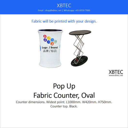 Easy Assemble Fabric Pop Up Counter