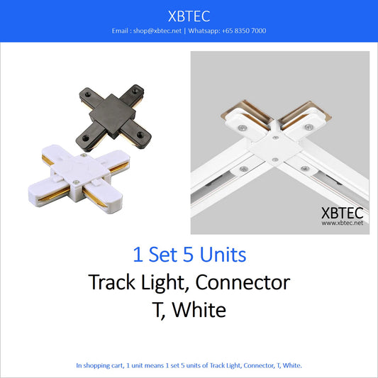 Track Light, Connector, T, White