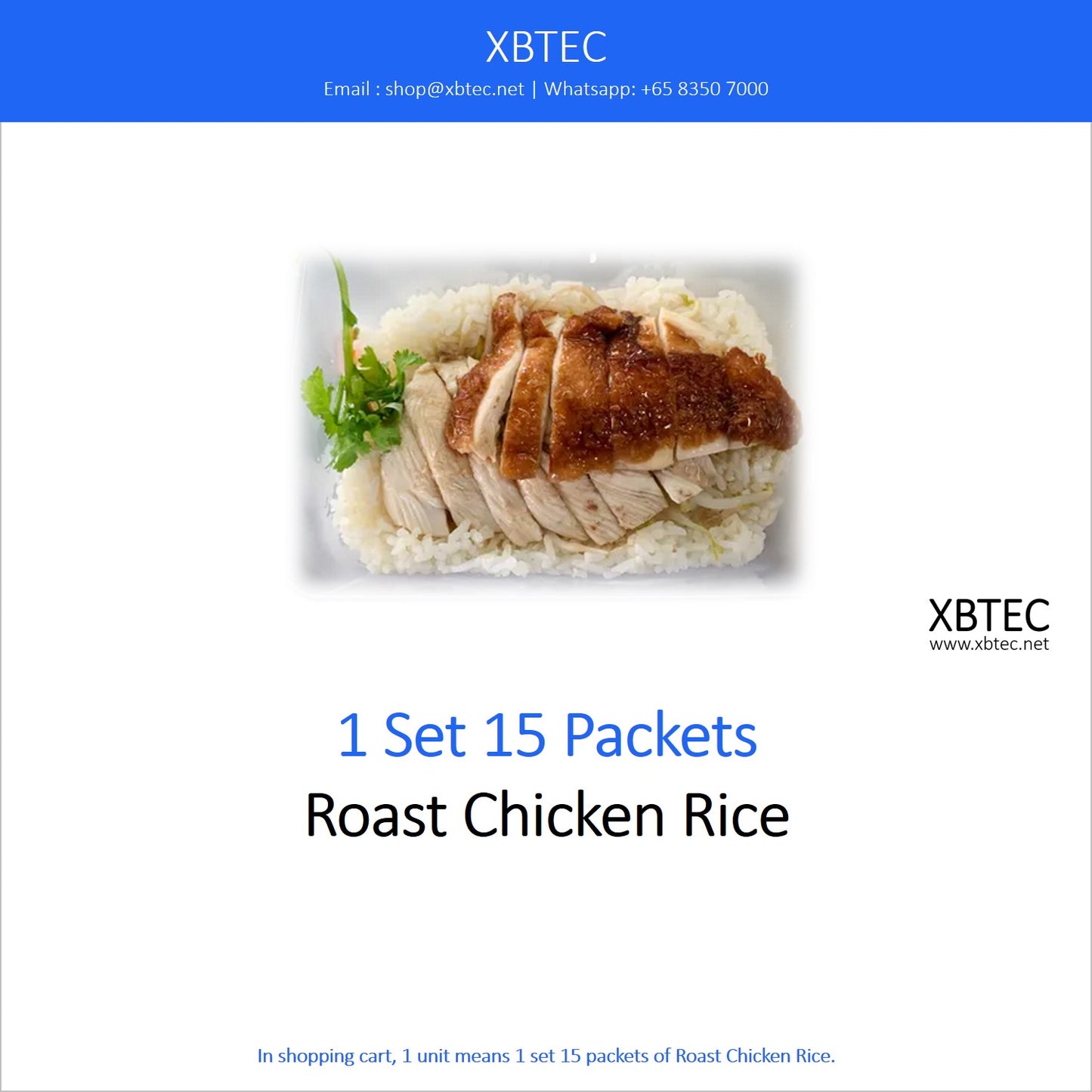 Meals, Packet, Roast Chicken Rice