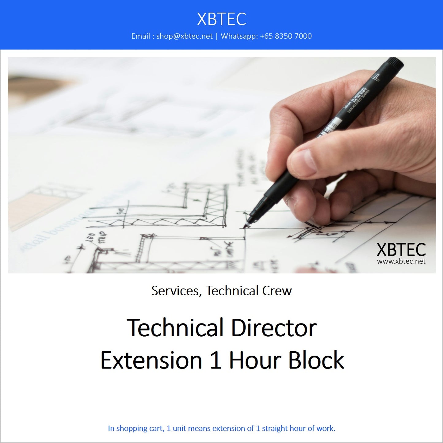 (Services, Technical Crew) Technical Director, Extension 1 Hour Block