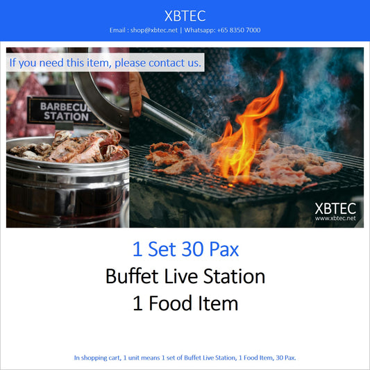 Meals, Buffet Live Station, 30 Pax